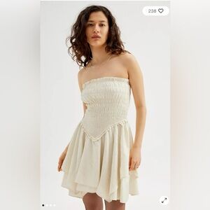 Urban Outfitters Poppy Smocked Mini Dress